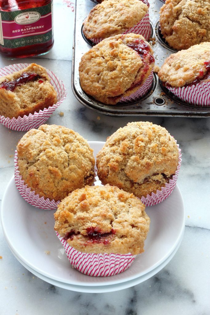 Brown Butter Raspberry Swirl Muffins