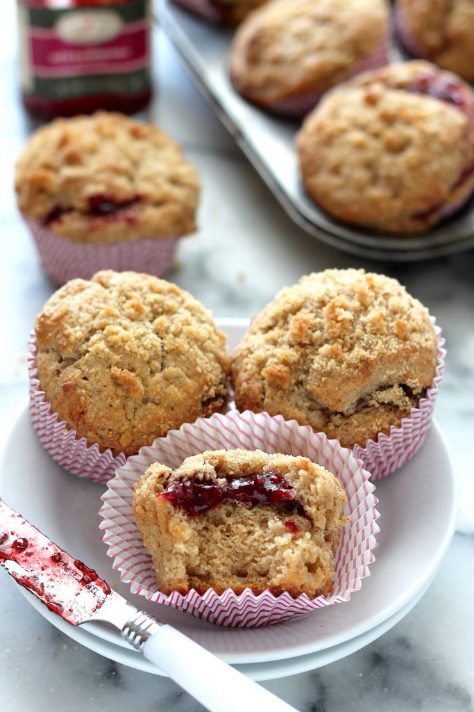 Brown Butter Raspberry Swirl Muffins