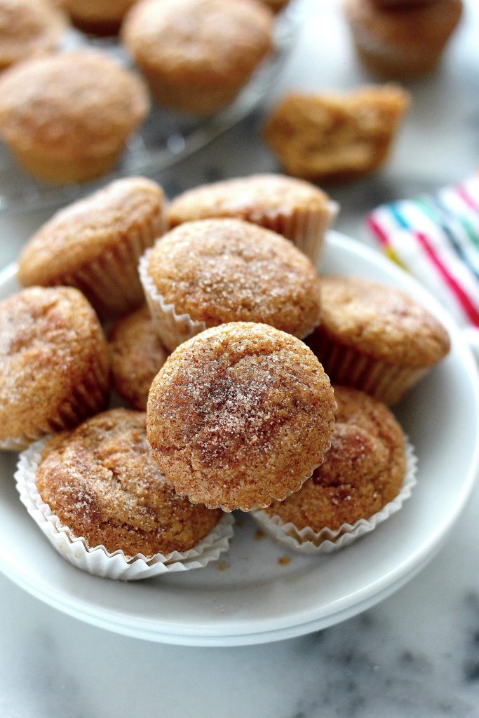 Healthy Cinnamon Sugar Mini Muffins