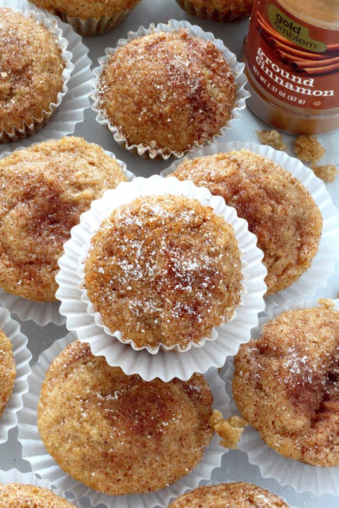 Healthy Cinnamon Sugar Mini Muffins