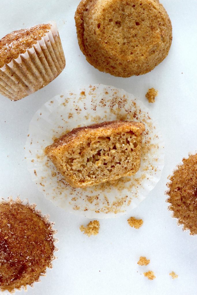Healthy Cinnamon Sugar Mini Muffins