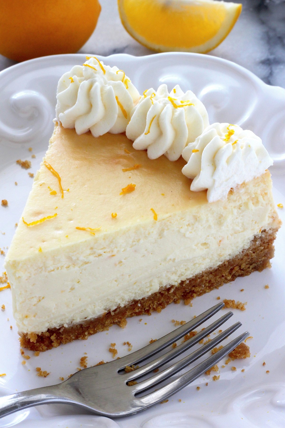 Lemon Ricotta Cheesecake - Baker by Nature