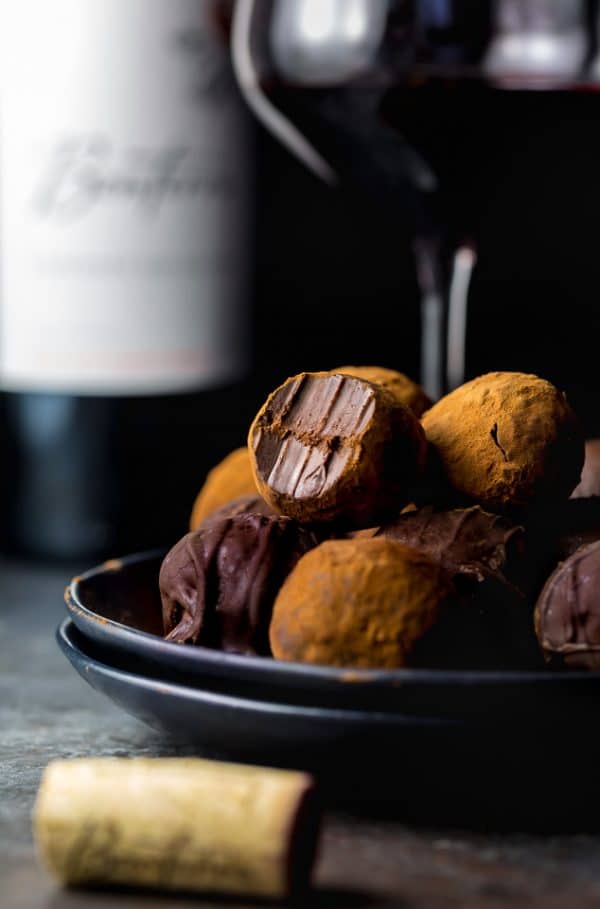 Red Wine Chocolate Truffles Baker by Nature