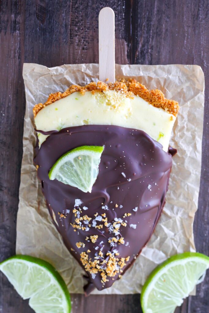 Frozen Key Lime Pie on a Stick