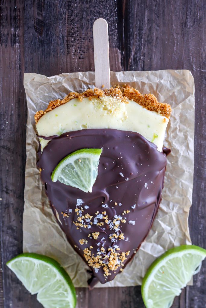 Frozen Key Lime Pie on a Stick