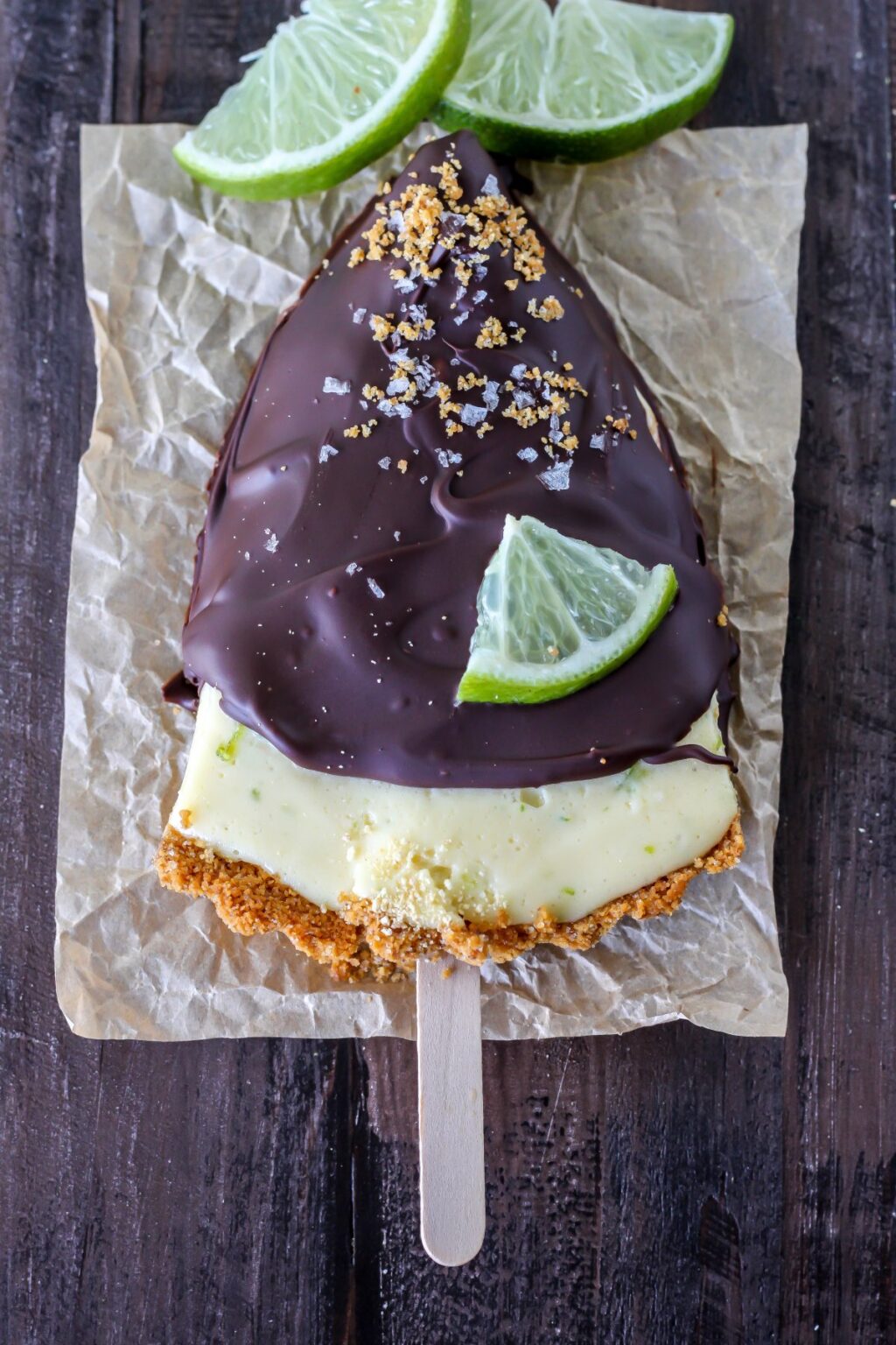 Frozen Key Lime Pie on a Stick Baker by Nature