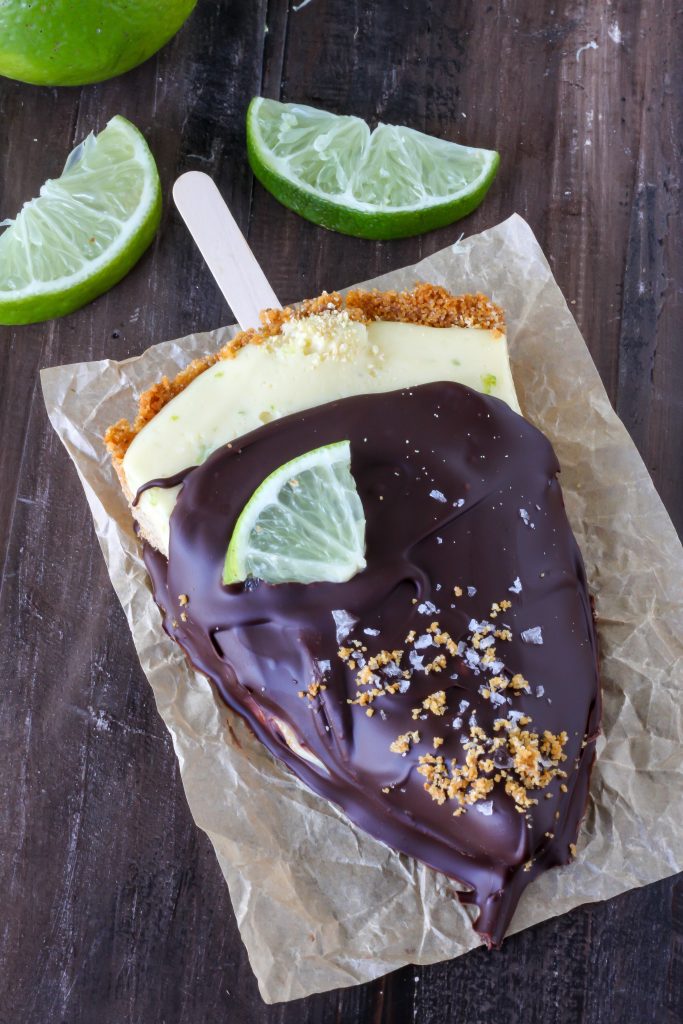 Frozen Key Lime Pie on a Stick