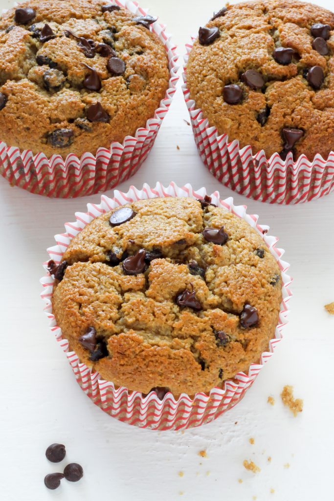 Healthy Bakery Style Chocolate Chip Muffins - Baker by Nature