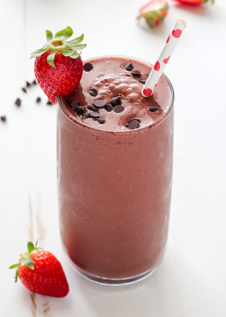 Chocolate Covered Strawberry Smoothie