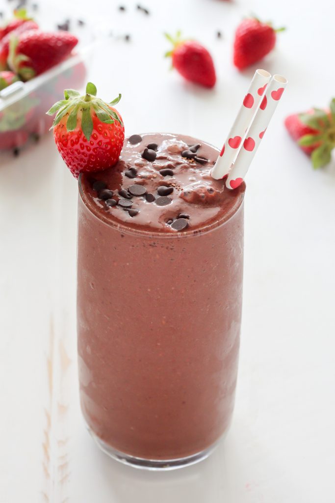 Chocolate Covered Strawberry Smoothie