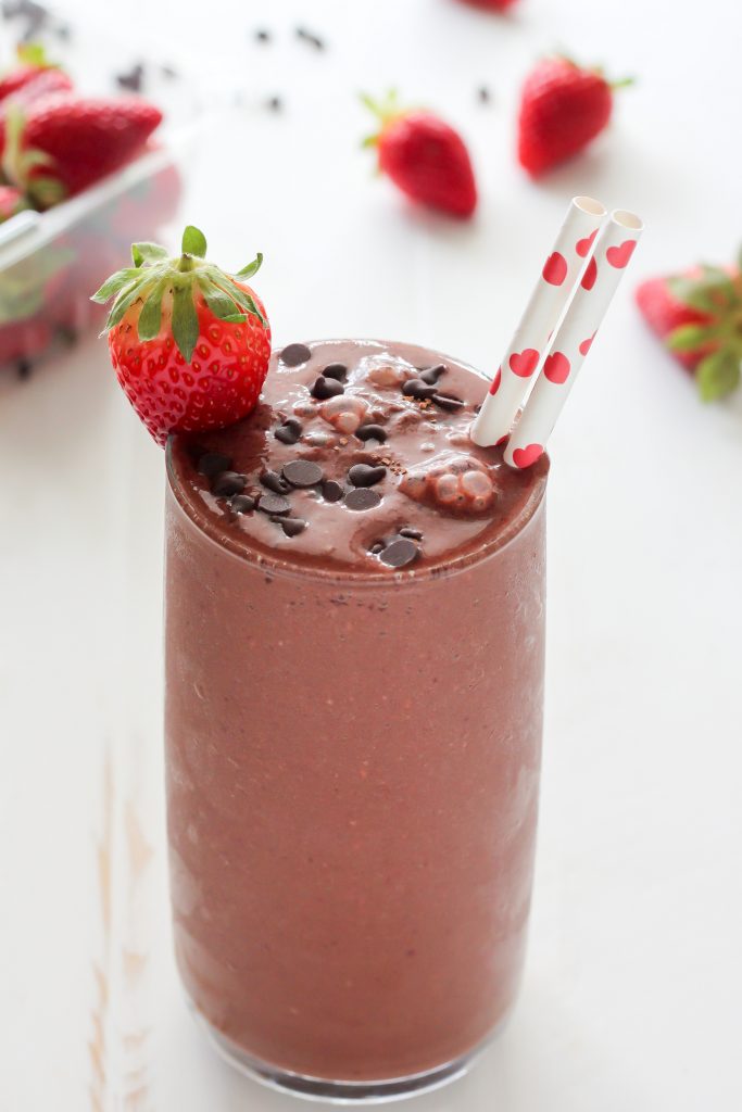 Chocolate Covered Strawberry Smoothie