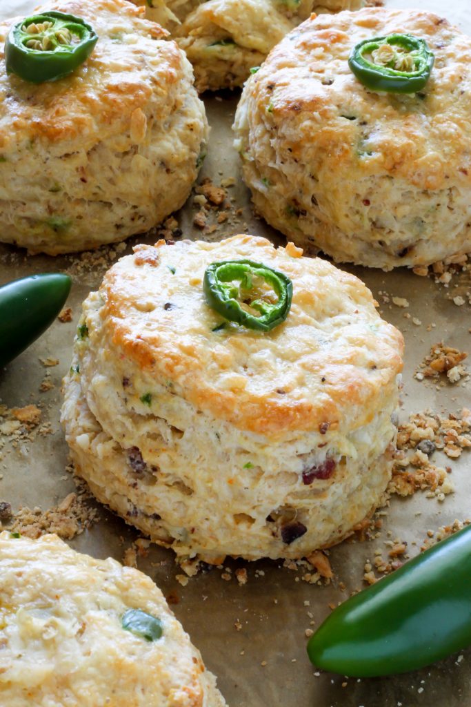 Bacon, Pepper Jack, and Jalapeno Scones