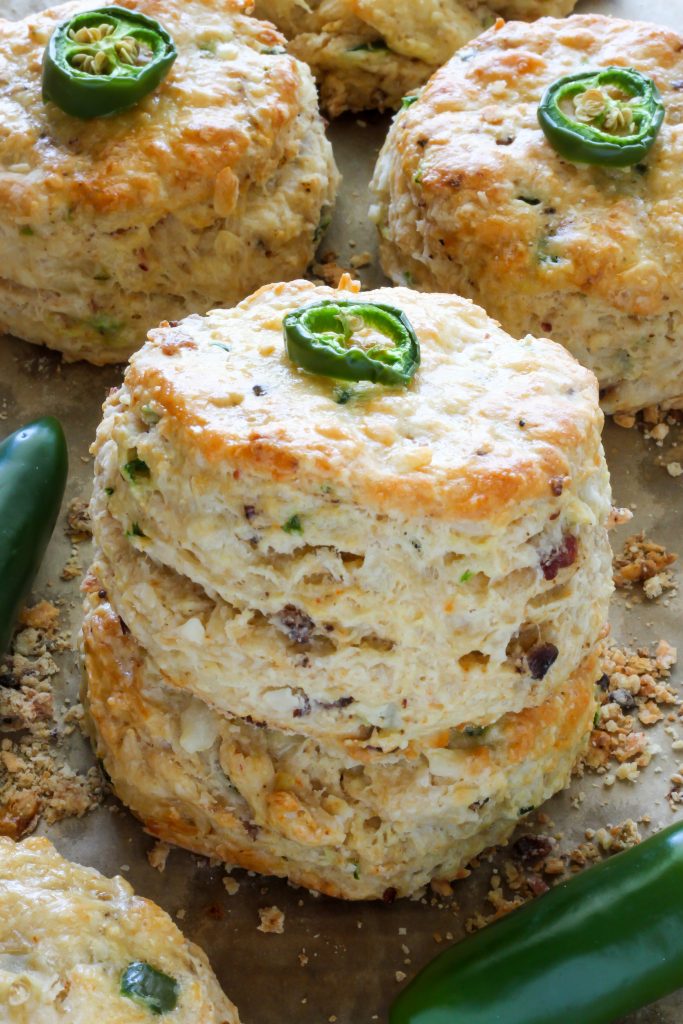 Bacon, Pepper Jack, and Jalapeno Scones