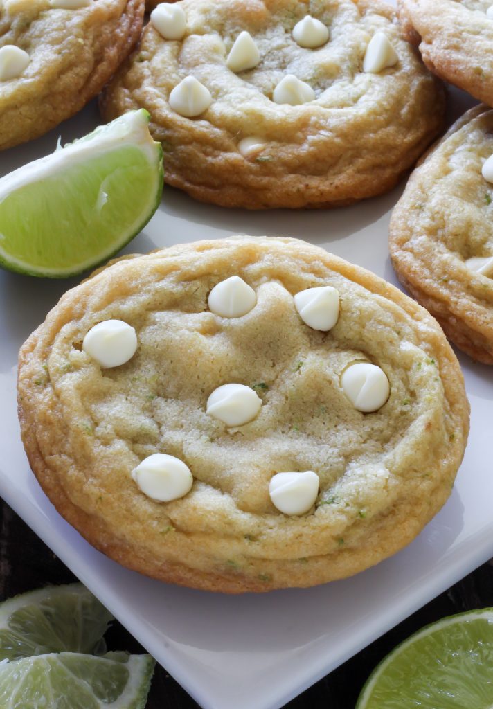 White Chocolate Coconut Key Lime Cookies