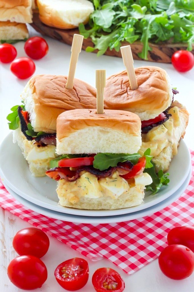 BLT Egg Salad Sliders