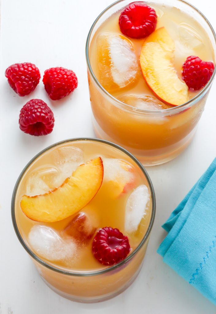 Raspberry Peach Iced Tea Lemonade