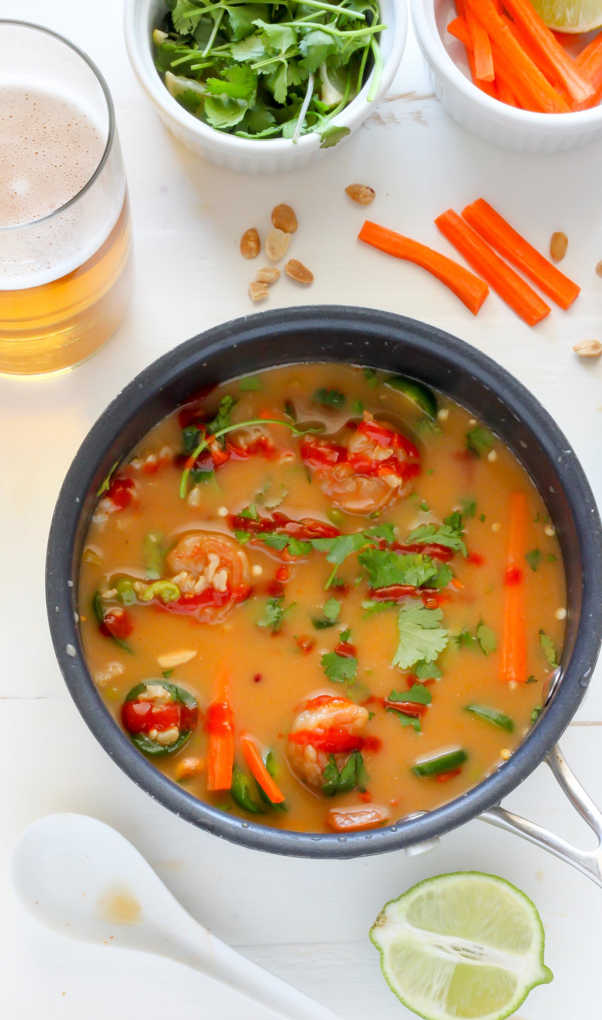 Thai Coconut Shrimp Soup - Baker by Nature