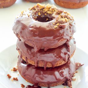 Double Chocolate Peanut Butter Cup Donuts