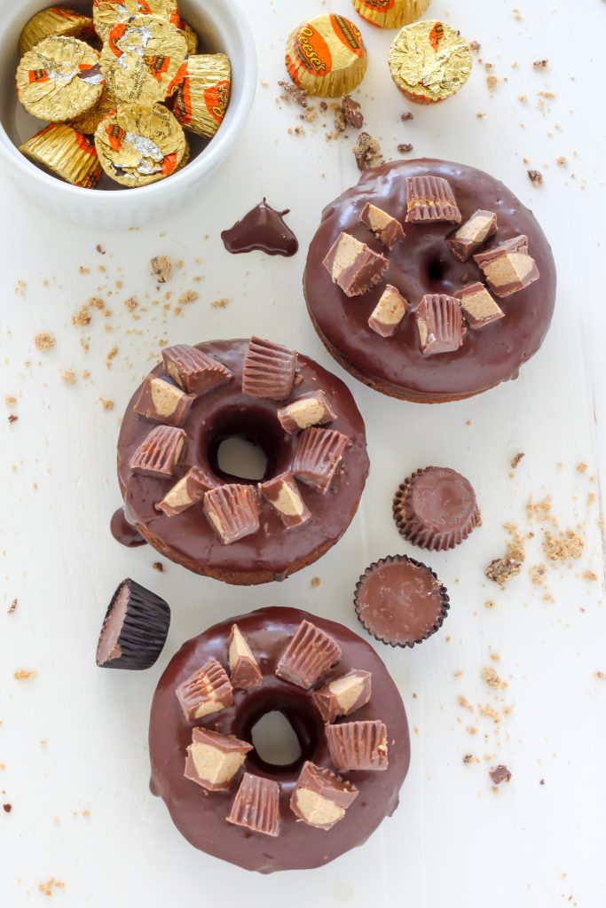 Double Chocolate Peanut Butter Cup Donuts