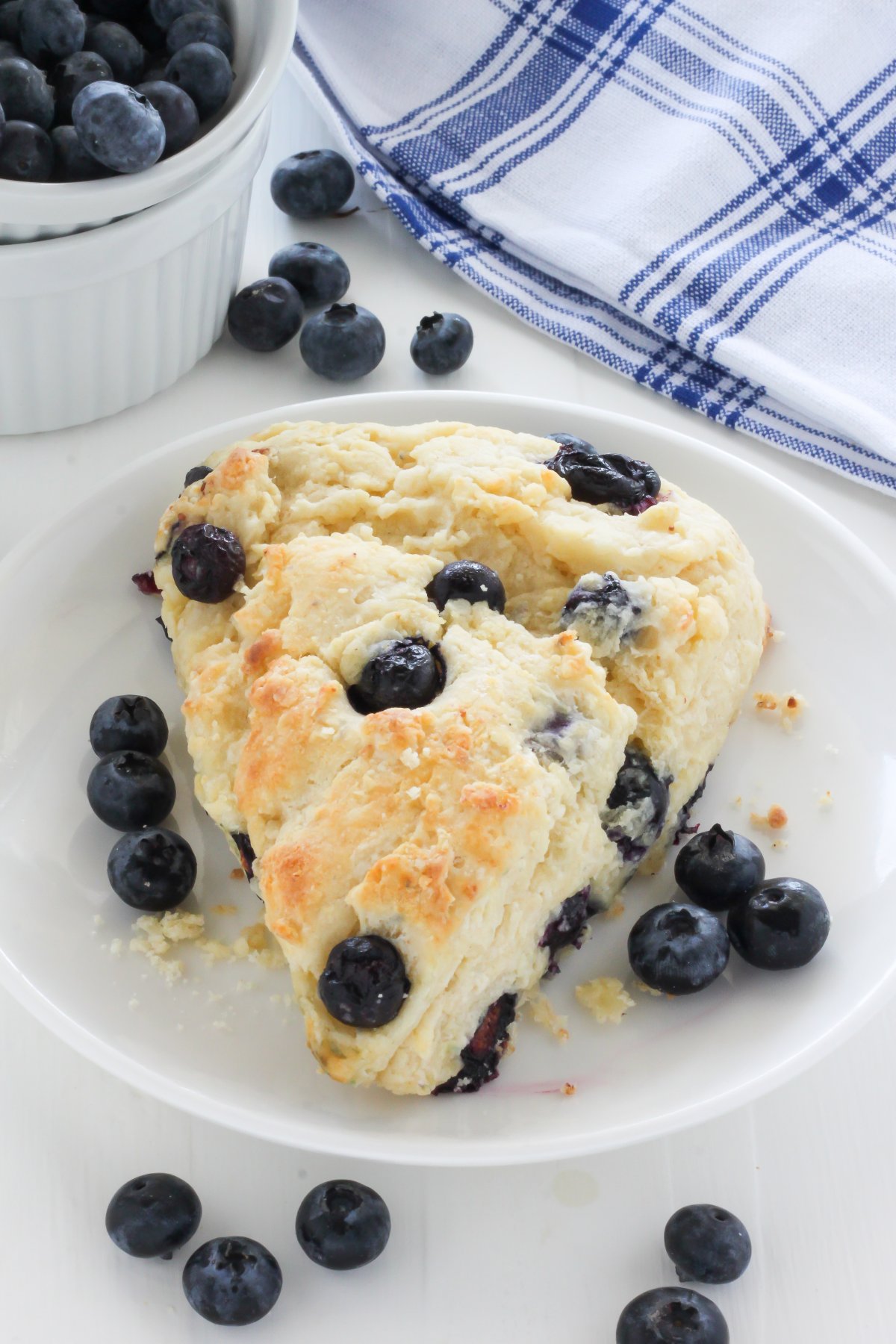 Blueberry Ricotta Scones - Baker by Nature