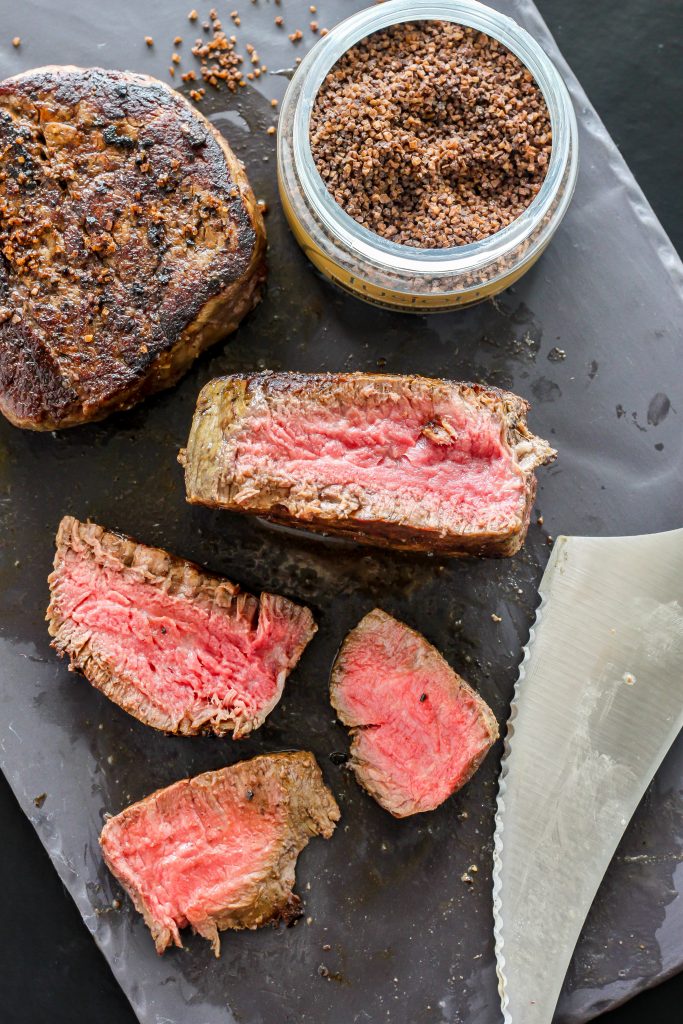 Perfect Pan-Seared Rib-Eye Filets