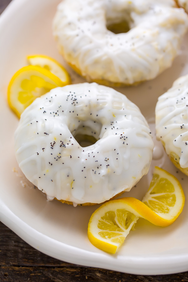 Homemade Lemon Poppy Seed Donuts are soft, fluffy, and sunshiny sweet! Baked, not fried, this recipe is ready in just 20 minutes. 