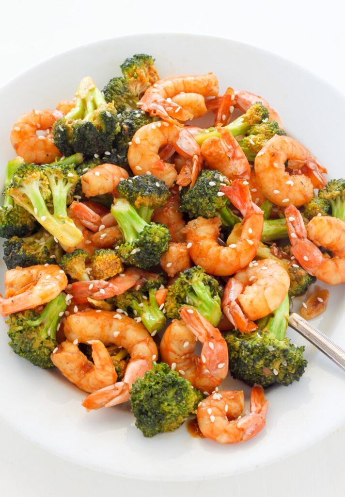 20-Minute Spicy Sriracha Shrimp and Broccoli