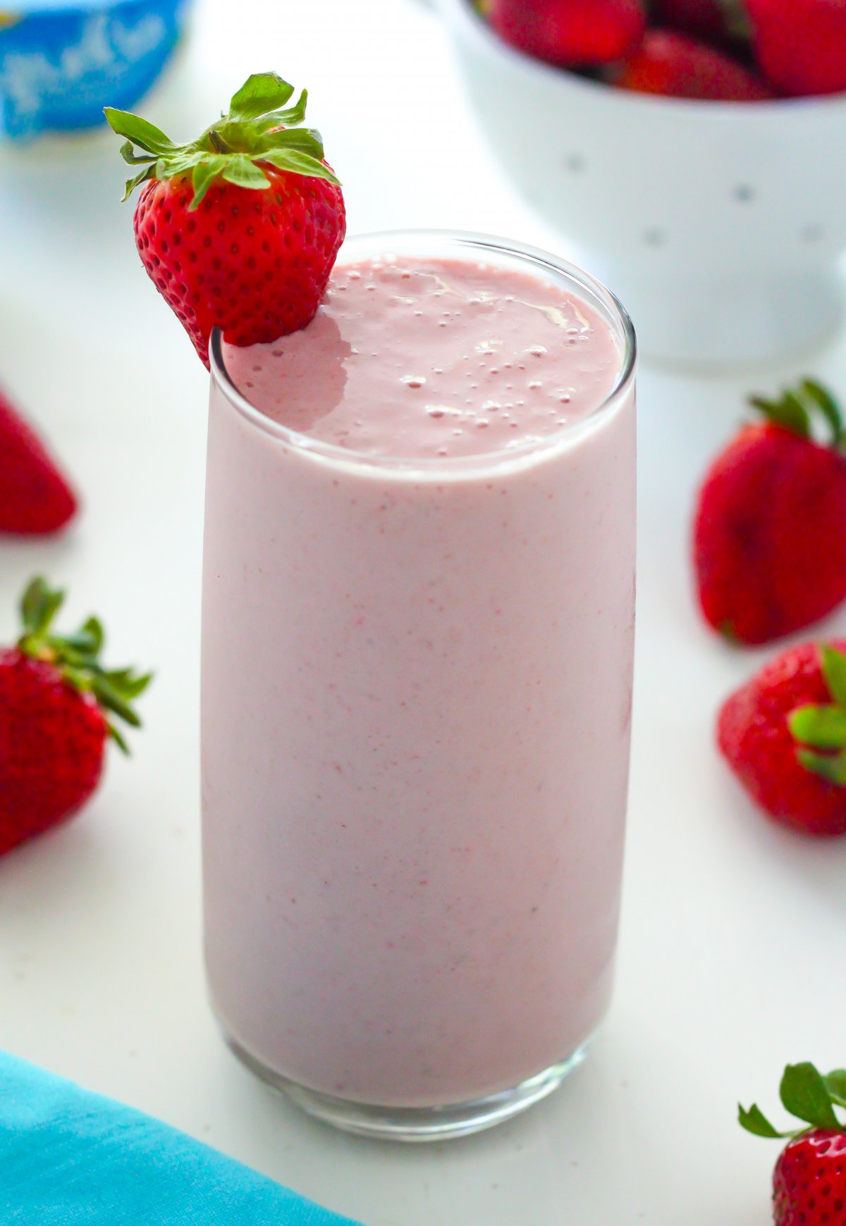 Strawberry Vanilla Smoothie - Baker by Nature