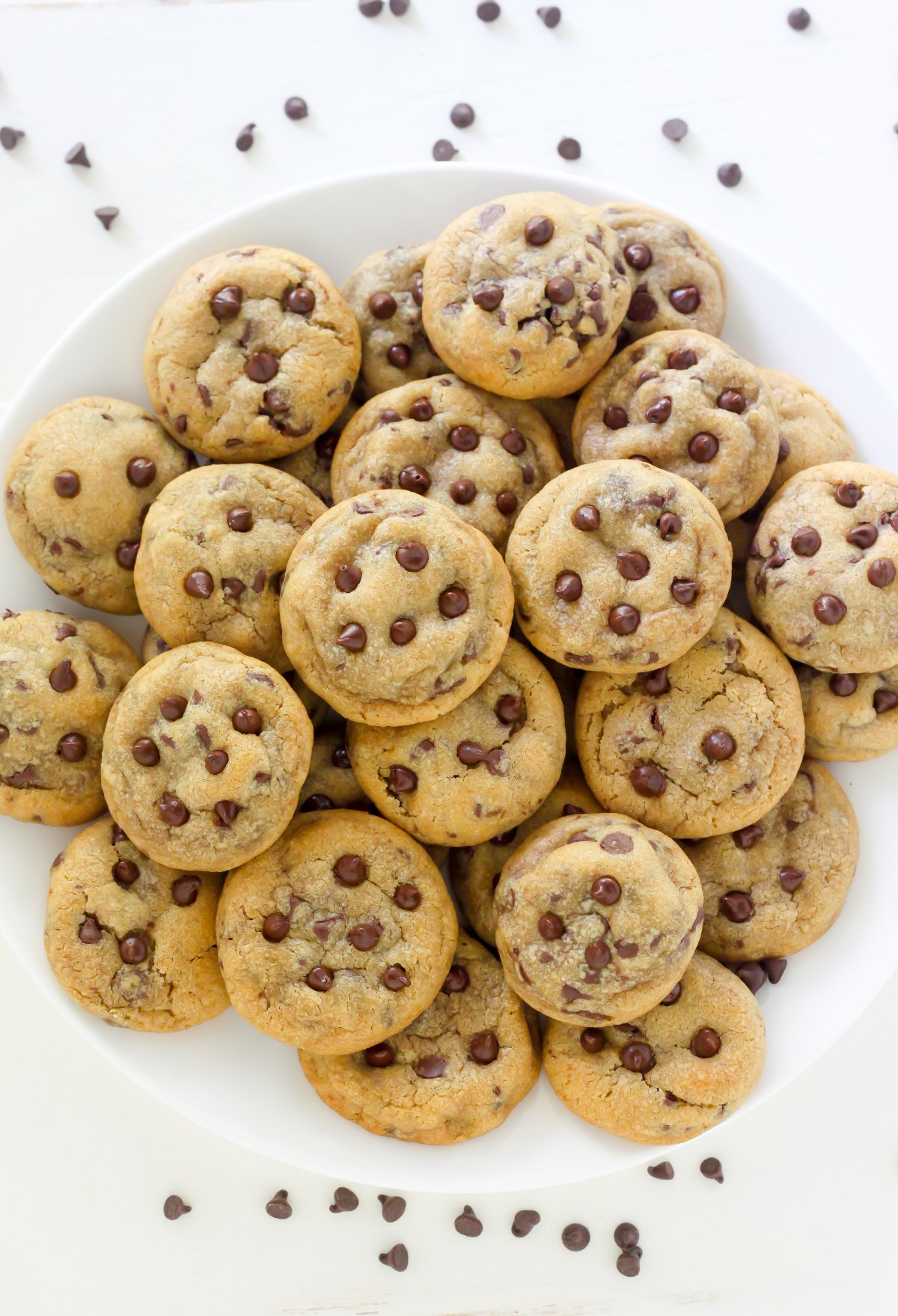 Bite-Sized Brown Butter Chocolate Chip Cookies - Mini Cookie Recipe