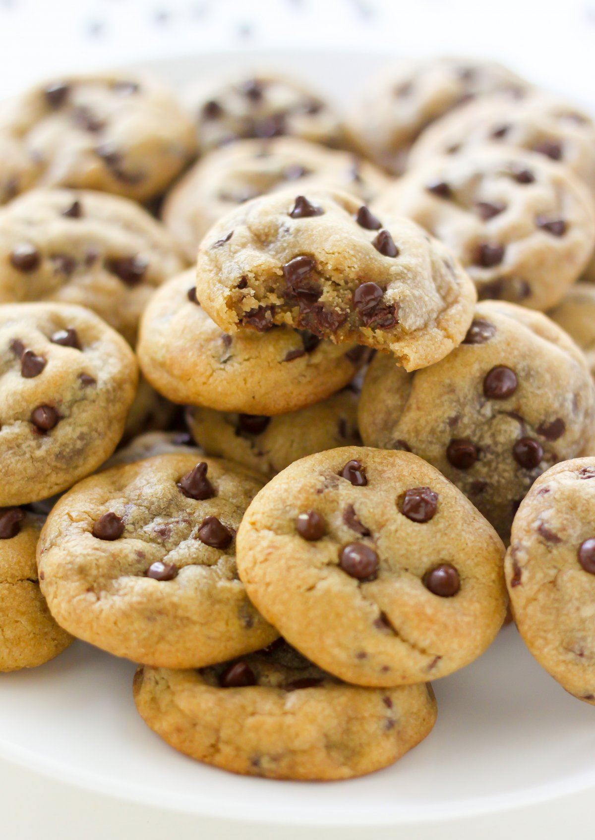 Bite-Sized Brown Butter Chocolate Chip Cookies - Baker by Nature