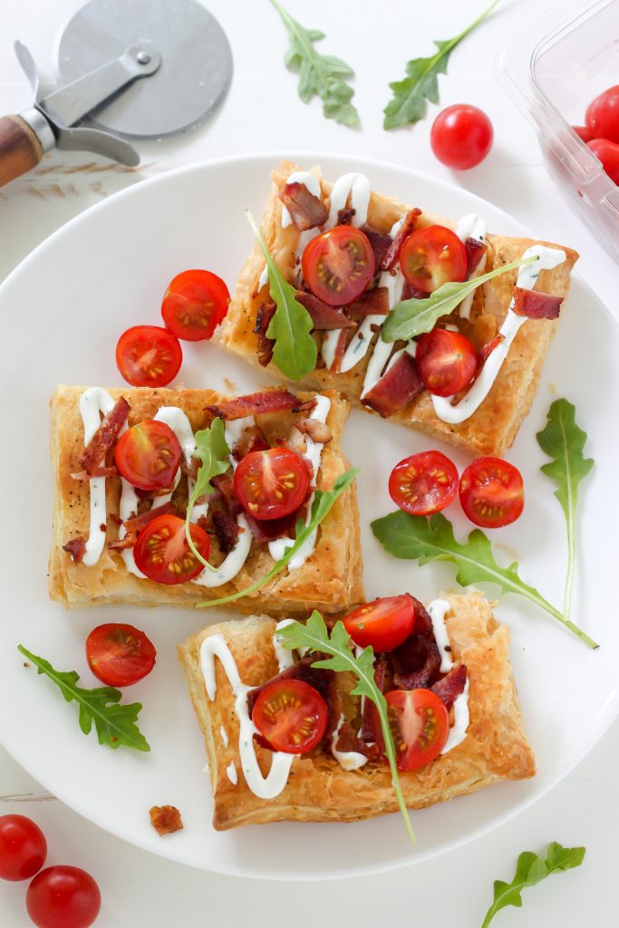 20-Minute BLT Puffed Pastry Pizza