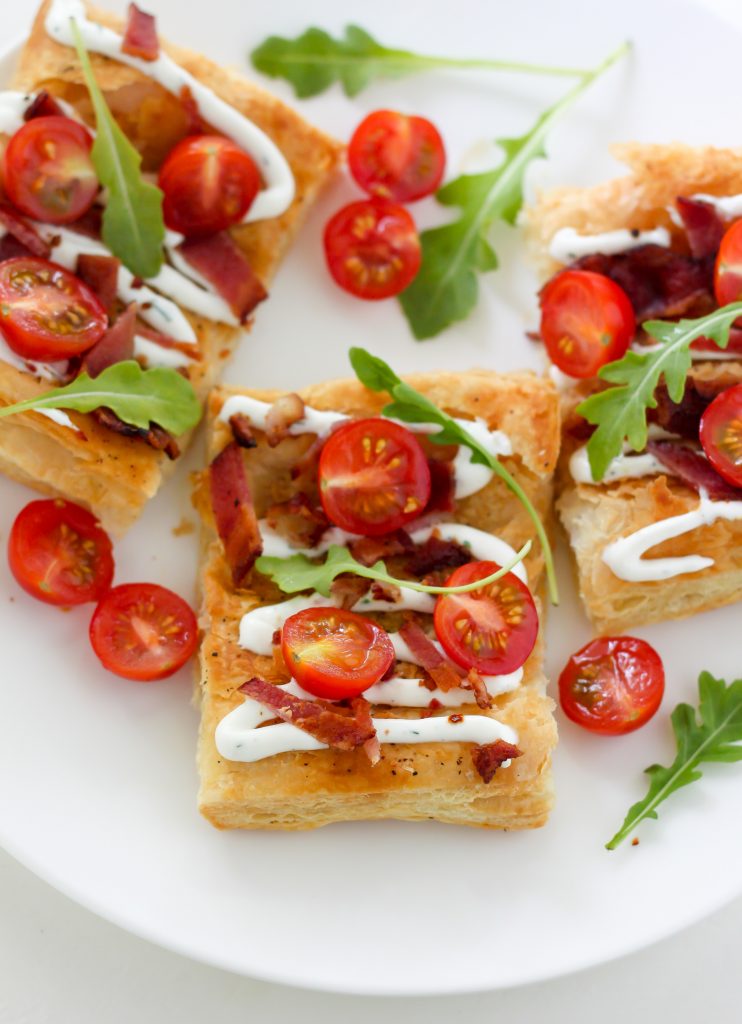 20-Minute BLT Puffed Pastry Pizza