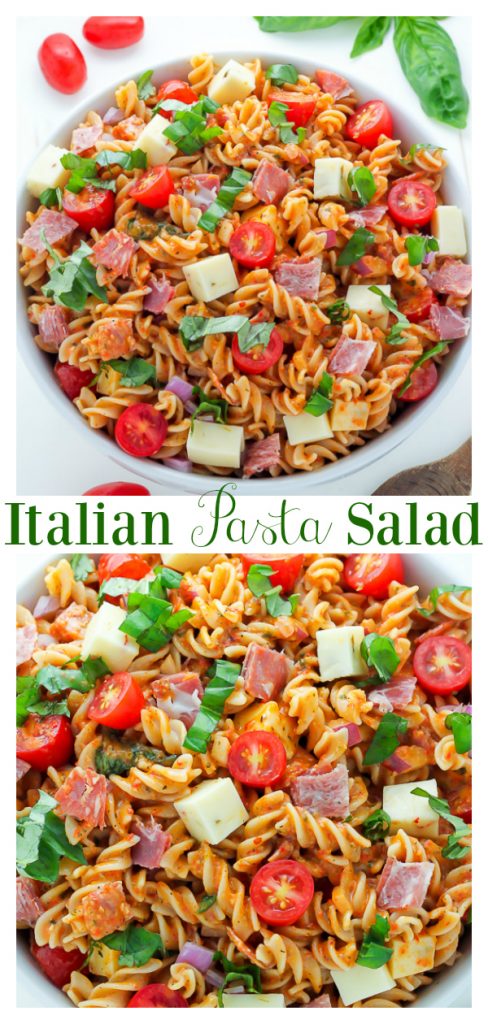 Quick, easy, and loaded with flavor, this 15-Minute Italian Pasta Salad is perfect for Summer parties and barbecues!