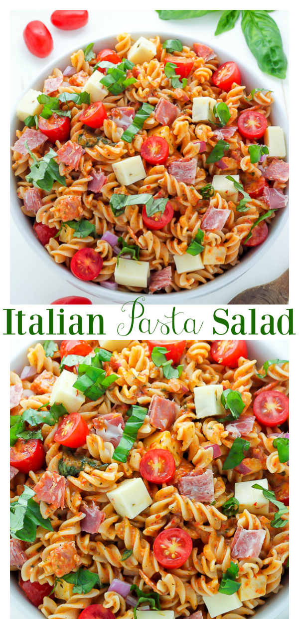 15-Minute Italian Pasta Salad - Baker by Nature