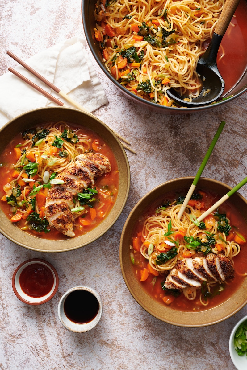 Spicy Chicken Ramen - Easy Healthy Recipes