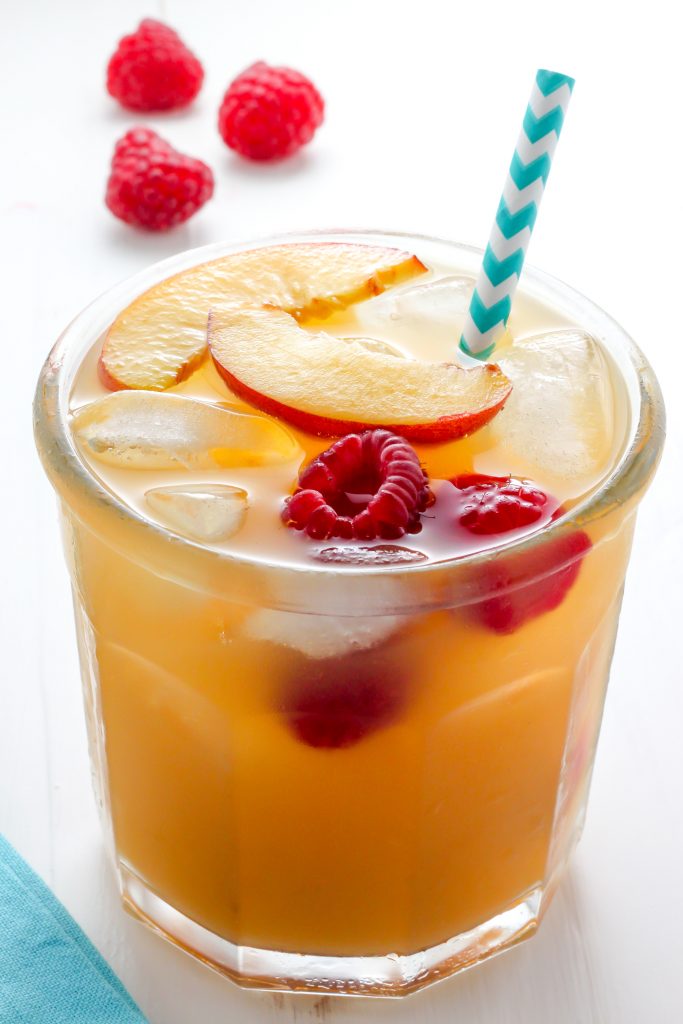 Raspberry Peach Iced Tea Lemonade