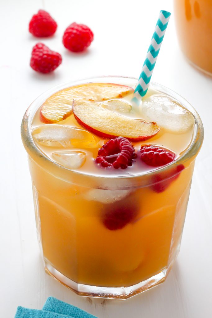 Raspberry Peach Iced Tea Lemonade