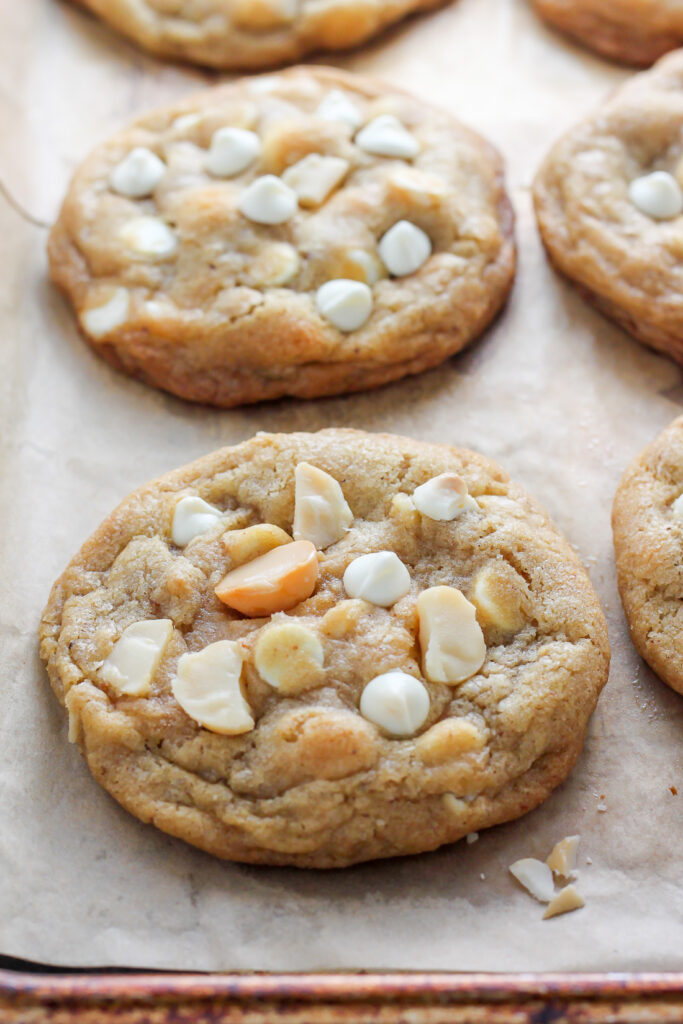 Brown Butter White Chocolate Macadamia Nut Cookies