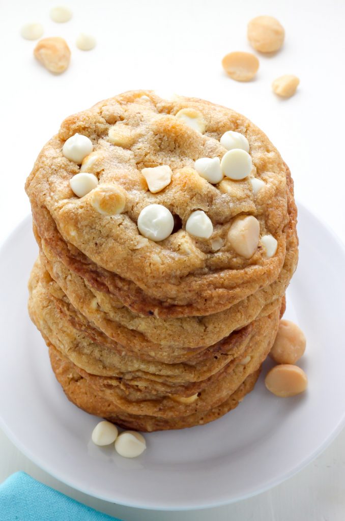 Brown Butter White Chocolate Macadamia Nut Cookies Baker by Nature