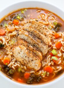 Blackened Chicken Ramen Noodle Soup Baker By Nature