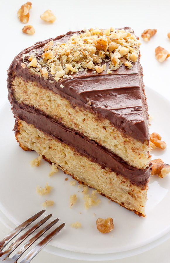 Old-Fashioned Banana Cake with Chocolate Cream Cheese Frosting