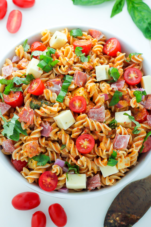 15-Minute Italian Pasta Salad - Baker by Nature