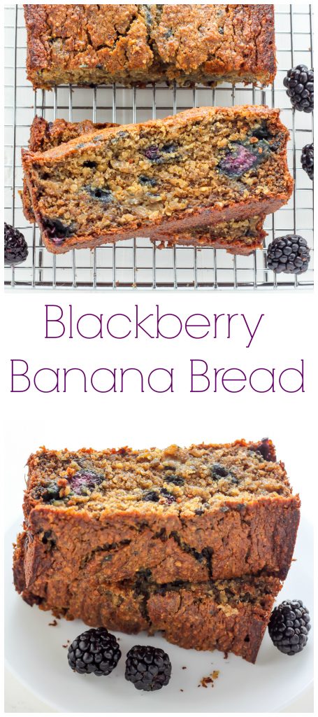 Healthy Blackberry Banana Bread