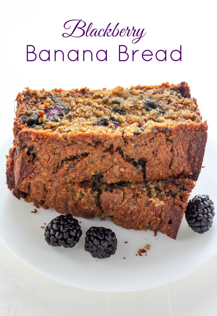 Healthy Blackberry Banana Bread