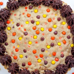 Reese's Pieces Peanut Butter Cookie Cake