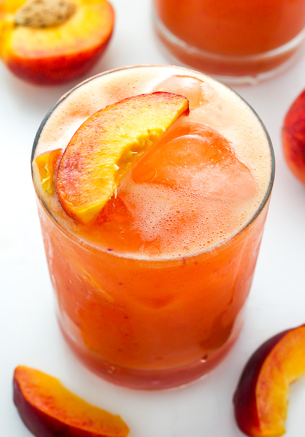 Fresh Peach Margaritas