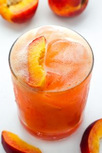 Fresh Peach Margaritas - Baker by Nature