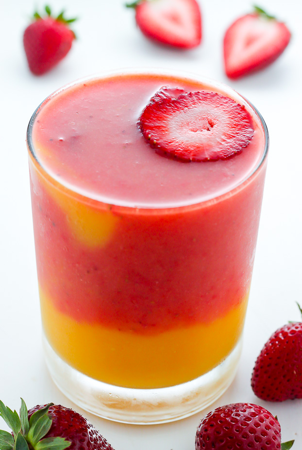 Batido de Mango y Fresas