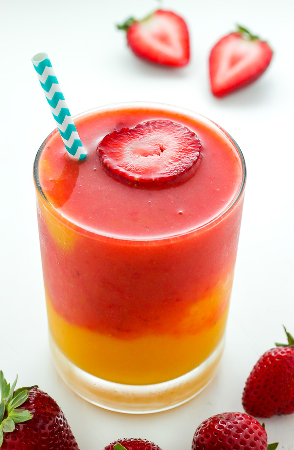 Batido de Mango y Fresa