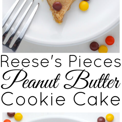 Reese's Pieces Peanut Butter Cookie Cake